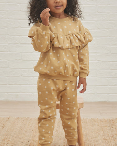 Quincy Mae Fleece Sweatpant, Honey Daisy